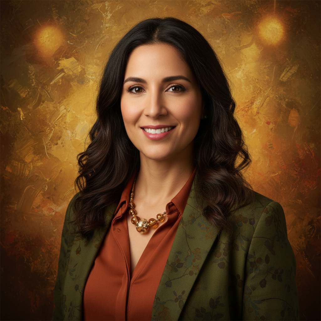 Example AI headshot in the Creative style