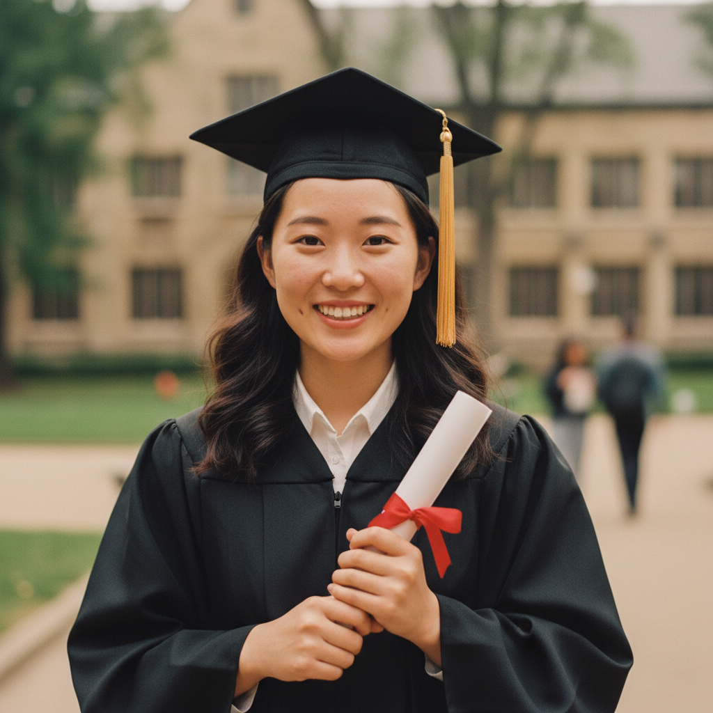 10-year-old graduation pic