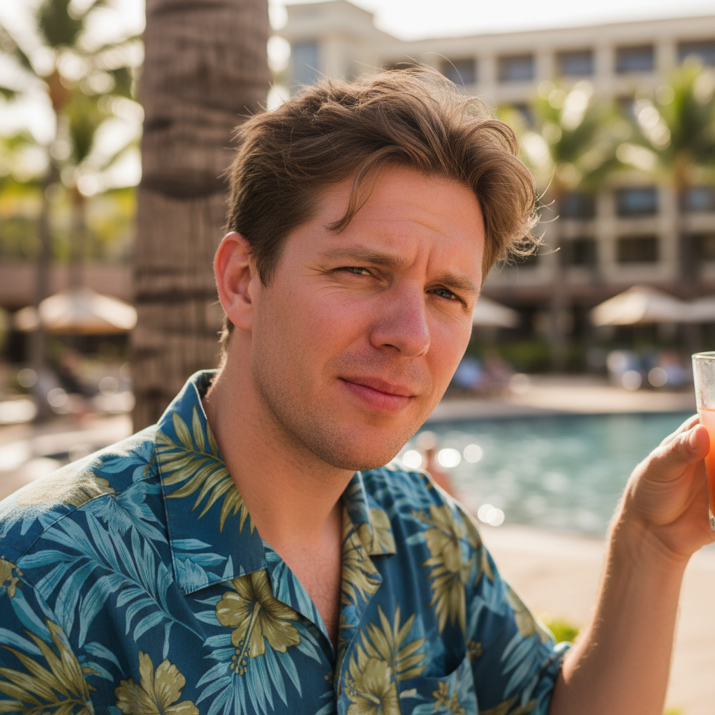 Cropped vacation photo